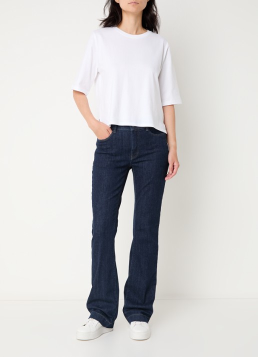 MAC Jeans Dream mid waist flared jeans met stretch - voorkant 2 jeans