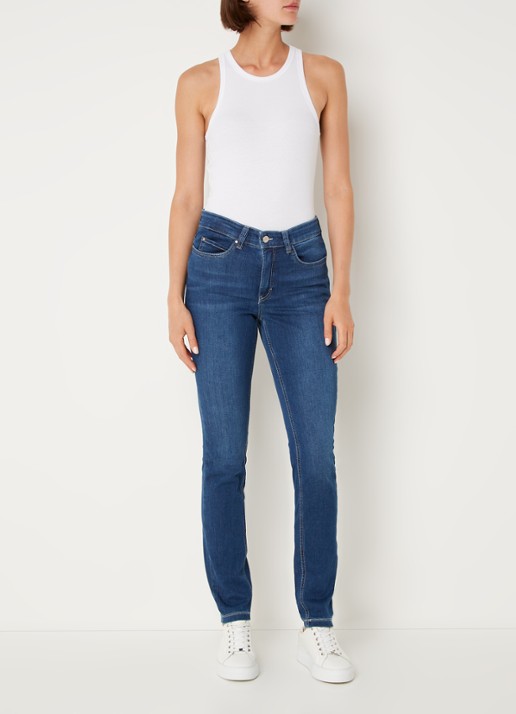 MAC Jeans Dream mid waist skinny jeans met stretch - voorkant 3 jeans