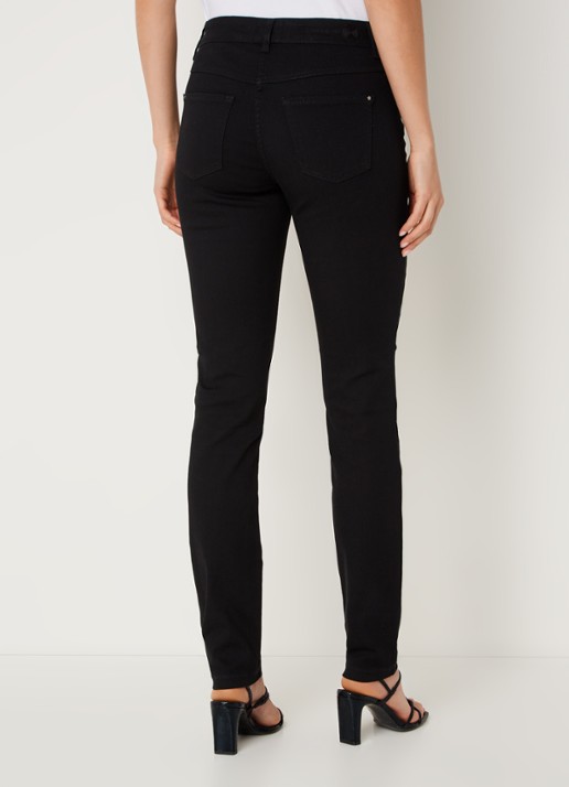 MAC Jeans Dream mid waist skinny jeans met stretch - achterkant zwart