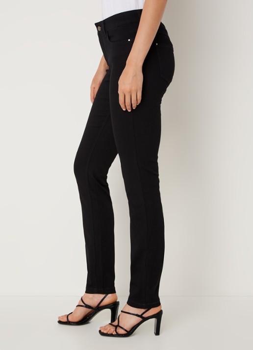 MAC Jeans Dream mid waist skinny jeans met stretch - detail 5 zwart