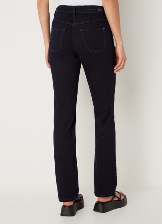 MAC Jeans Dream mid waist slim fit jeans met stretch  - achterkant 3 donkerblauw