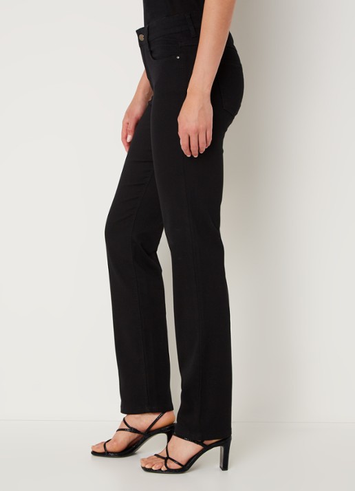 MAC Jeans Dream mid waist slim fit jeans met stretch  - detail 5 zwart