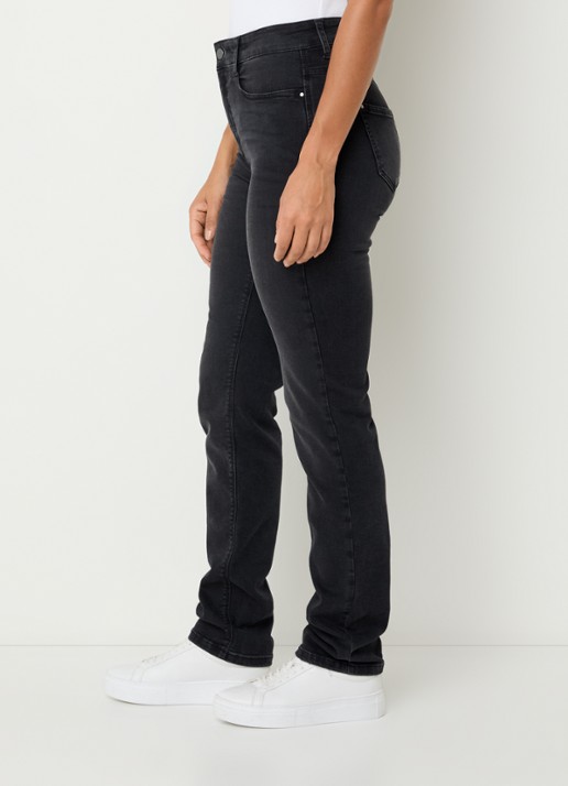 MAC Jeans Dream mid waist slim fit jeans met stretch  - detail 4 antraciet