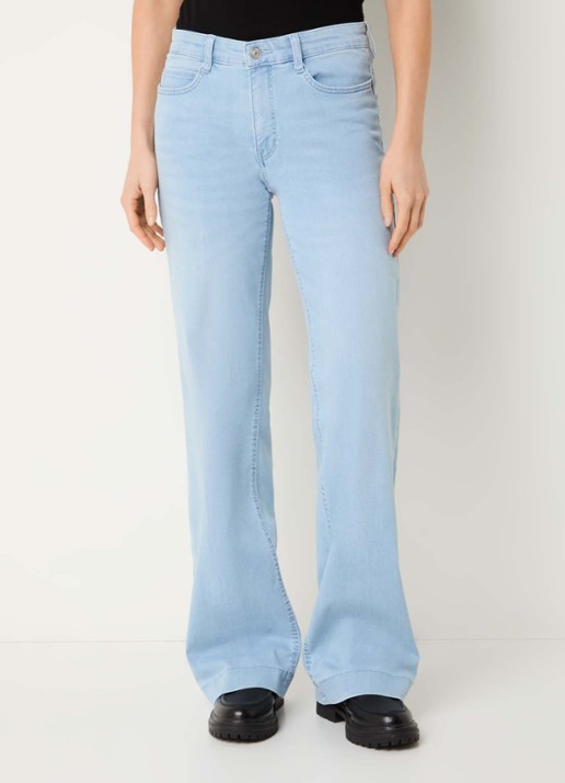 MAC Jeans Dream mid waist wide fit jeans met steekzakken - detail 4 lichtblauw
