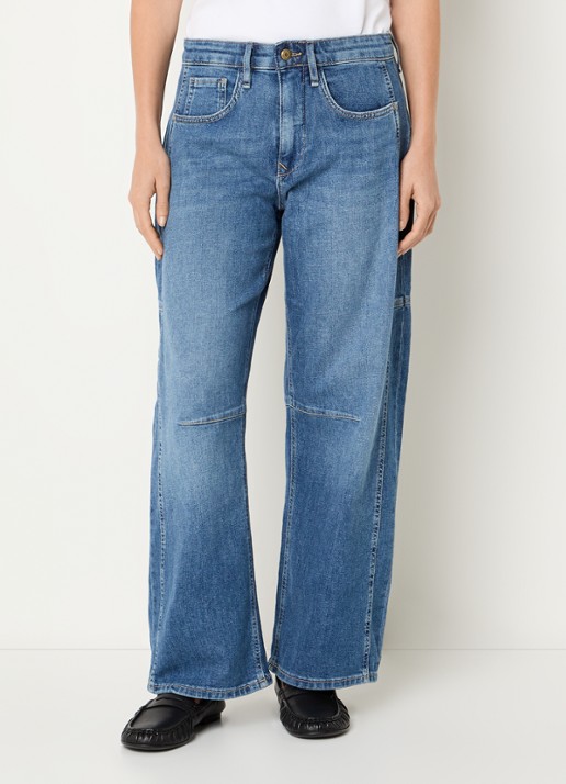 MAC Jeans Ohio high waist balloon fit jeans met lichte wassing