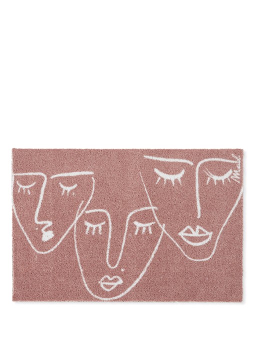 Mad About Mats Alysa deurmat 50 x 75 cm - voorkant roze