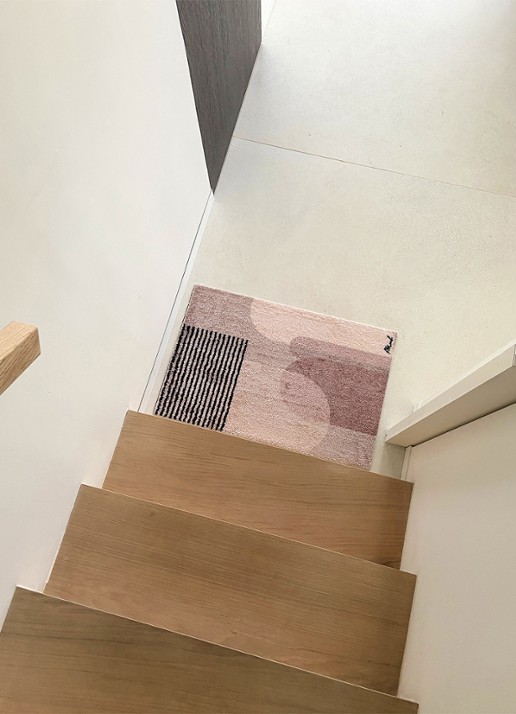 Mad About Mats Arda universele mat 50 x 75 cm - voorkant 2 lichtroze