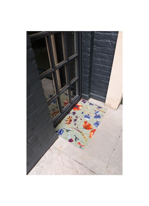 Mad About Mats Margo deurmat 50 x 75 cm - voorkant 2 khaki