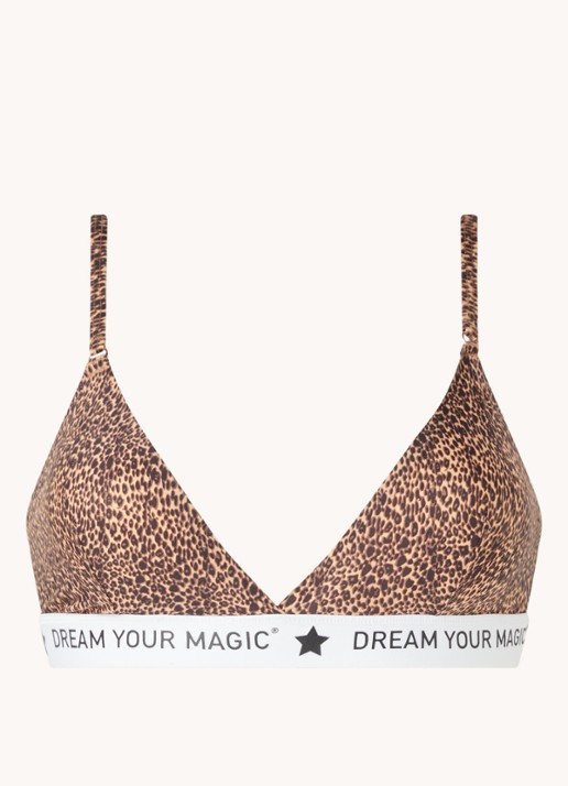 MAGIC Bodyfashion Dream bralette met logoband - voorkant 3 bruin