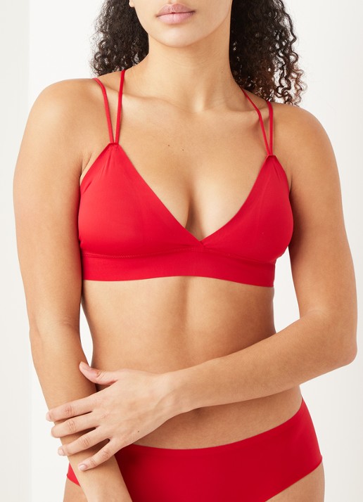 MAGIC Bodyfashion Dream voorgevormde bralette  - detail 4 steenrood