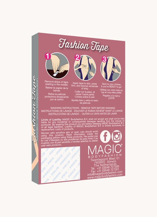 MAGIC Bodyfashion Fashion Boob Tape semi-transparante plakstrips - detail 4 beige
