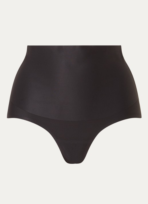MAGIC Bodyfashion High waisted naadloze corrigerende slip - voorkant 3 zwart