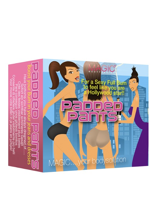 MAGIC Bodyfashion Naadloze hipster met vulling - detail 2 zwart