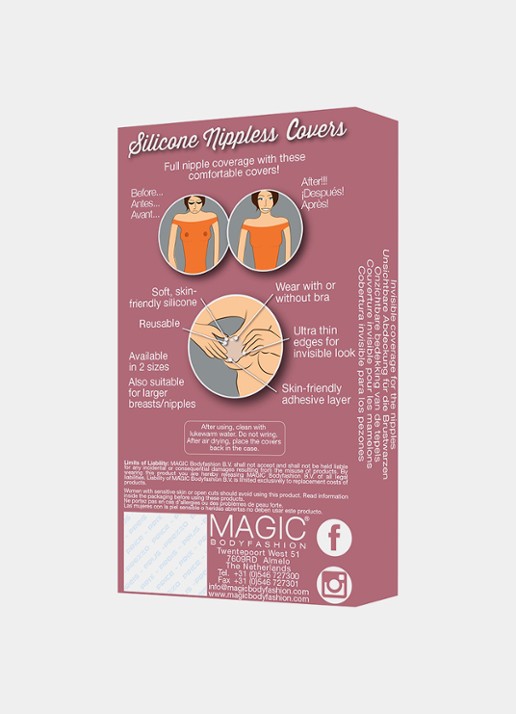 MAGIC Bodyfashion Nippless Covers siliconen tepelplakker - detail 5 beige