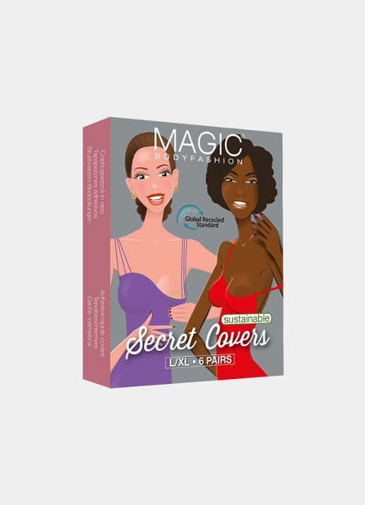 MAGIC Bodyfashion Secret Covers tepelplakkers in 7-pack - detail 3 donkerbruin