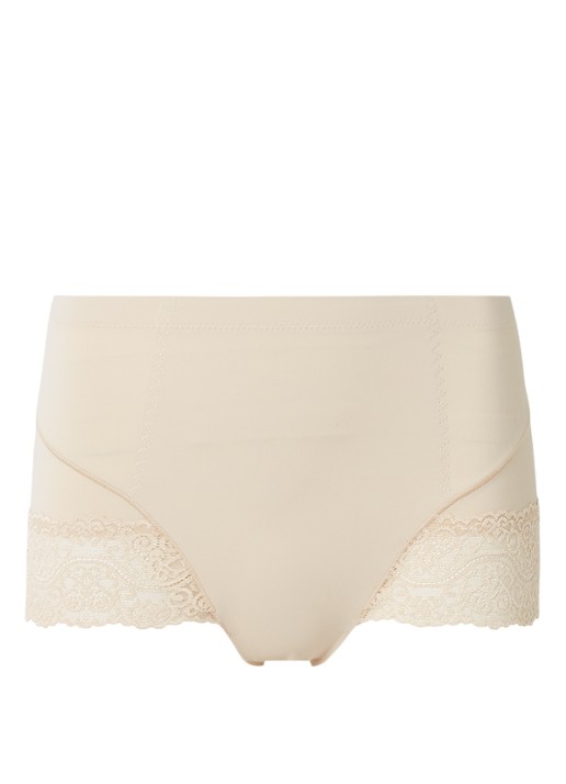 MAGIC Bodyfashion Tummy Squeezer Lace corrigerende slip met kant - voorkant 3 beige