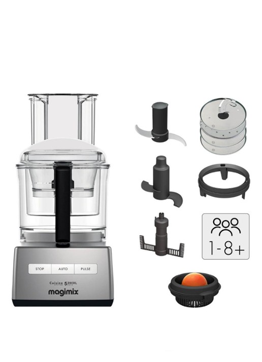 Magimix 5200 XL Chroom Mat keukenmachine 3,6 liter - detail chroom