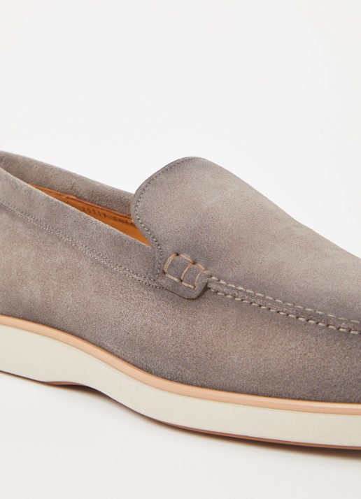 Magnanni Apolo loafer van kalfssuède - detail 7 grijs