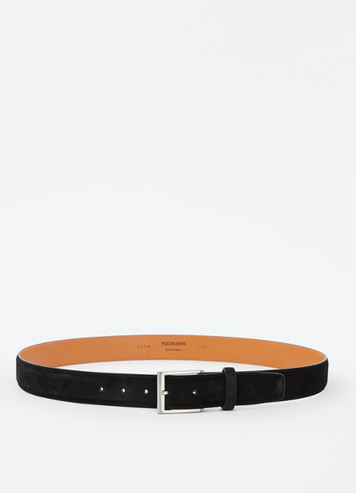 Magnanni Crostidifu riem van leer van suède - voorkant 2 zwart