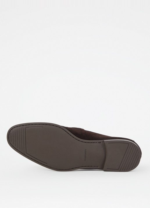 Magnanni Diezma loafer van suède - detail 5 donkerbruin