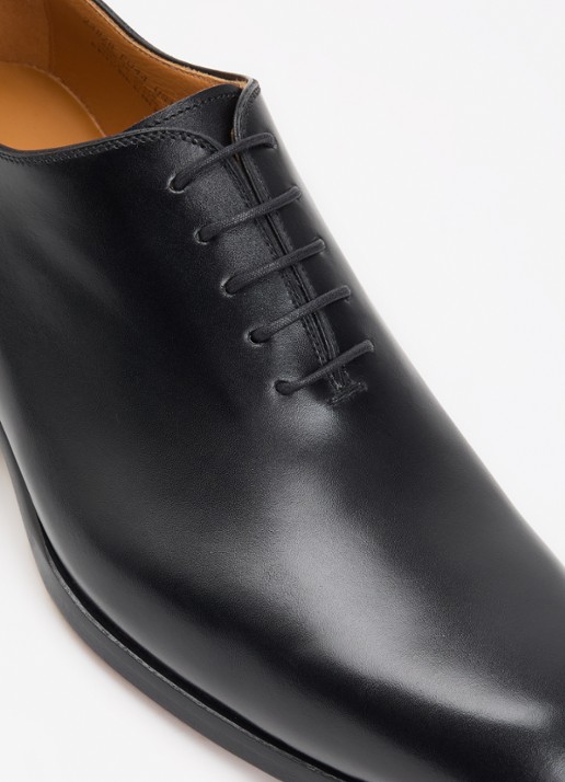 Magnanni Fleur II veterschoen van kalfsleer - detail 4 zwart