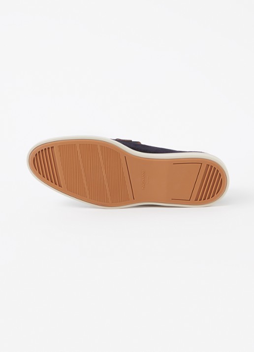 Magnanni Loafer van suède  - detail 6 donkerblauw