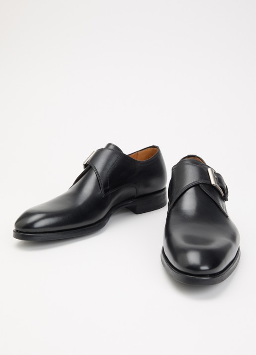 Magnanni Madras gespschoen van leer - detail 3 zwart