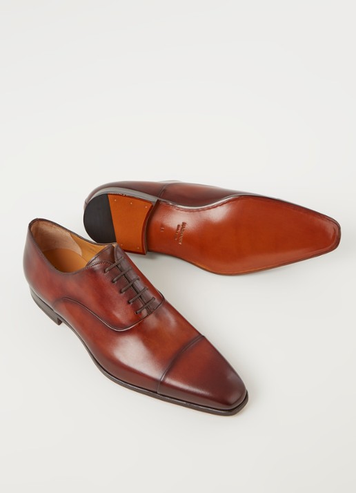 Magnanni Veterschoen van leer - detail 3 cognac
