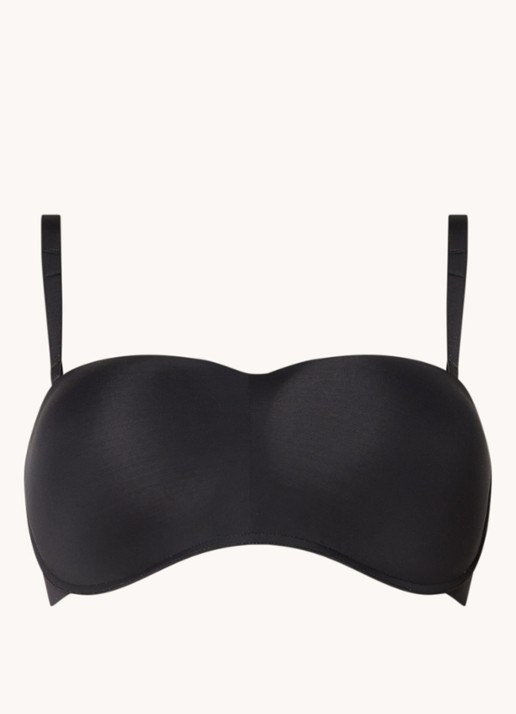 Maidenform Pure Comfort Multiway voorgevormde strapless bh - voorkant 2 zwart