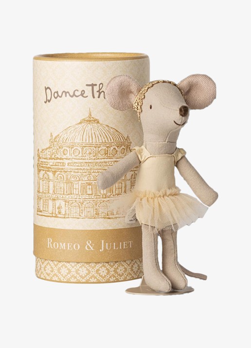 Maileg Big sister ballet muis 13 cm - detail 3 goud