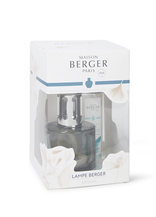 Maison Berger Aroma Happy geurbrander met navulling 250 ml - voorkant grijs