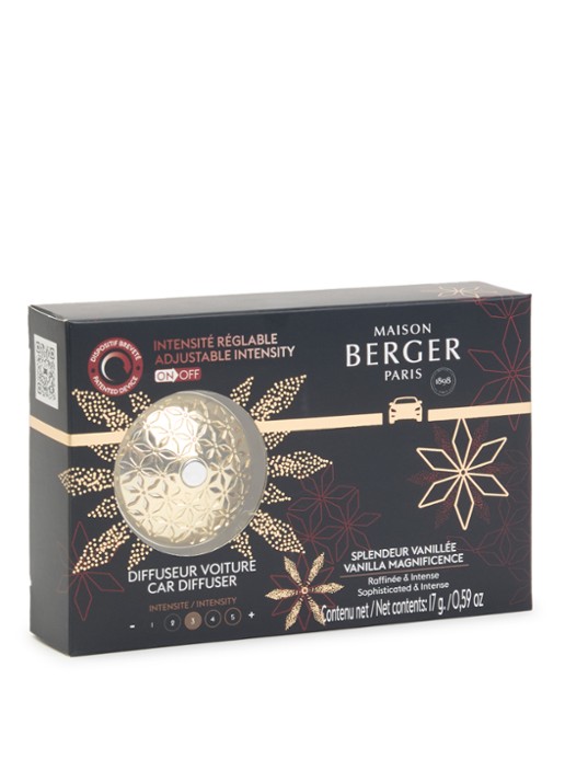 Maison Berger Autoparfum ON/OFF Pomelis met navulling voor Splendeur Vanillée
