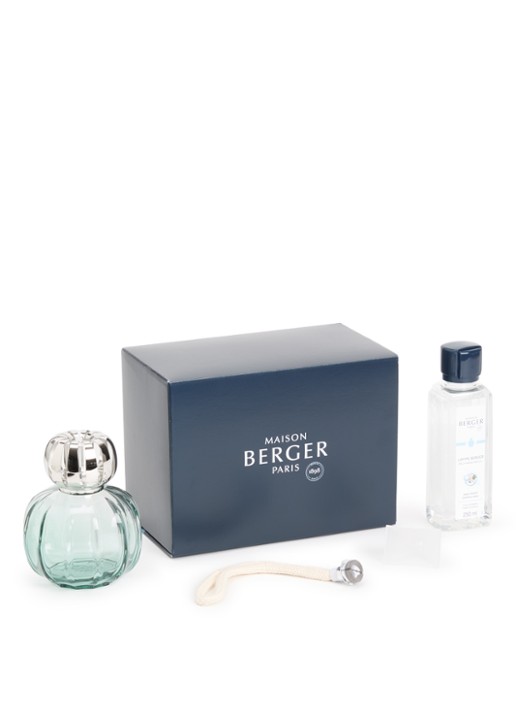 Maison Berger Lampe Berger Corali Verte cadeauset met Aqua Céleste navulling 250 ml - voorkant 3 groen