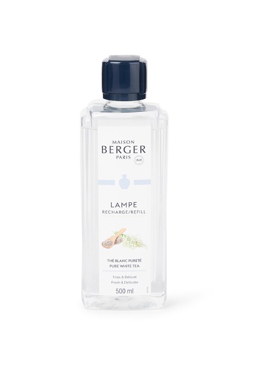 Maison Berger Pure White Tea huisparfum navulling 500 ml - voorkant undefined