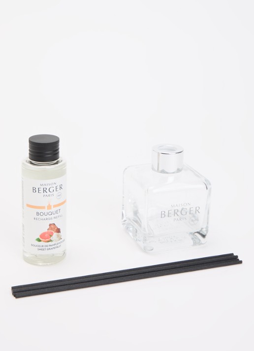 Maison Berger Sweet Grapefruit geurstokjes met navulling 100 ml  - voorkant 3 wit