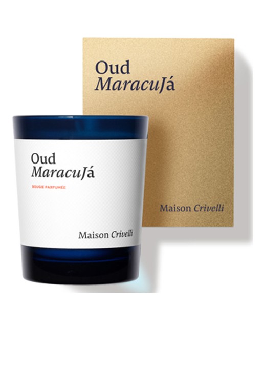 Maison Crivelli Candle Hibiscus Mahajád 190 gram - voorkant 2 goud