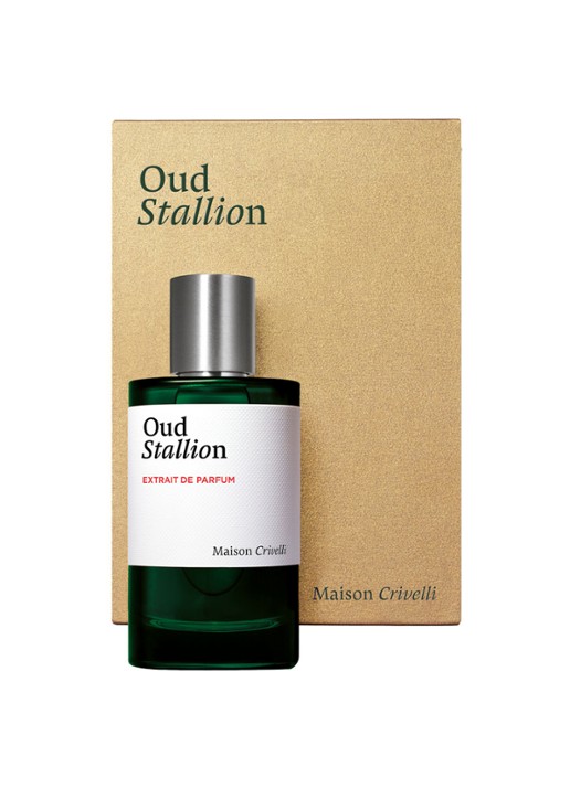 Maison Crivelli Oud Stallion Extrait de Parfum  - voorkant 3 beige