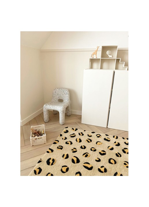Maison Deux Leopard Large vloerkleed 120 x 180 cm - detail 3 beige