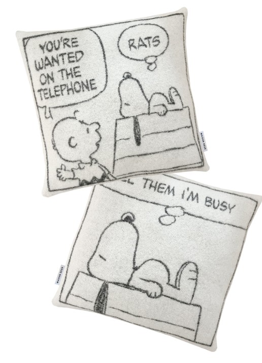 Maison Deux Peanuts sierkussenhoes 50 x 50 cm set van 2