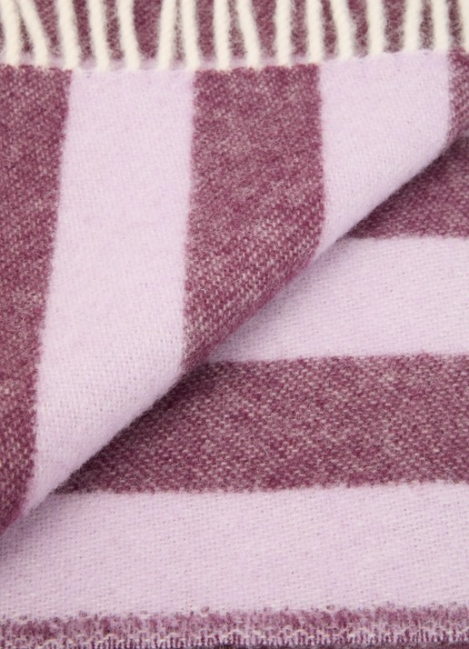 Maison Deux Plaid van wol 130 x 200 cm - detail 3 donkerblauw