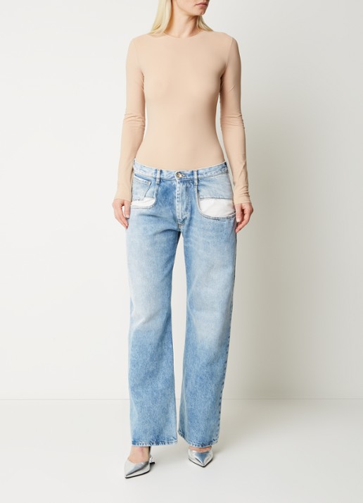 Maison Margiela Body met ronde hals - voorkant 2 creme