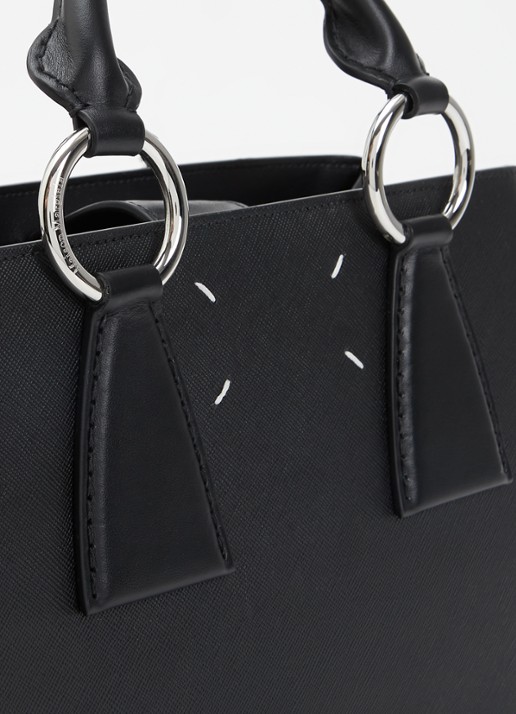 Maison Margiela Doll handtas van kalfsleer met afneembare schouderriem - detail 4 zwart