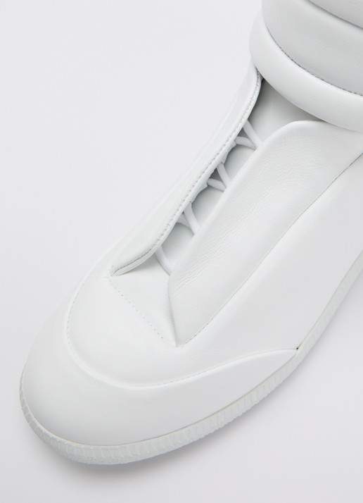 Maison Margiela Future sneaker van kalfsleer - detail 4 wit