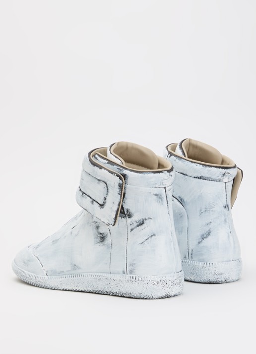 Maison Margiela Paint Future sneaker van kalfsleer - achterkant wit