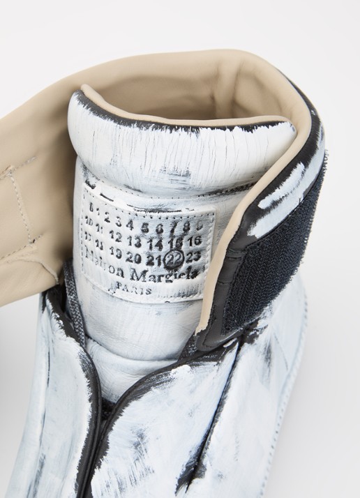 Maison Margiela Paint Future sneaker van kalfsleer - detail 5 wit