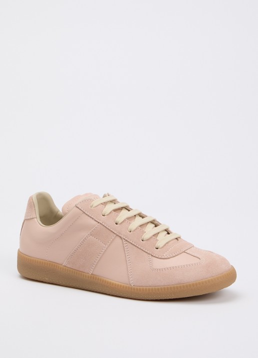 Maison Margiela Replica sneaker van kalfsleer met kalfssuède details