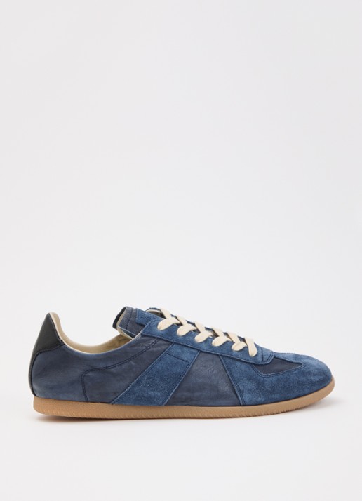 Maison Margiela Replica Soft sneaker van leer met suède details
