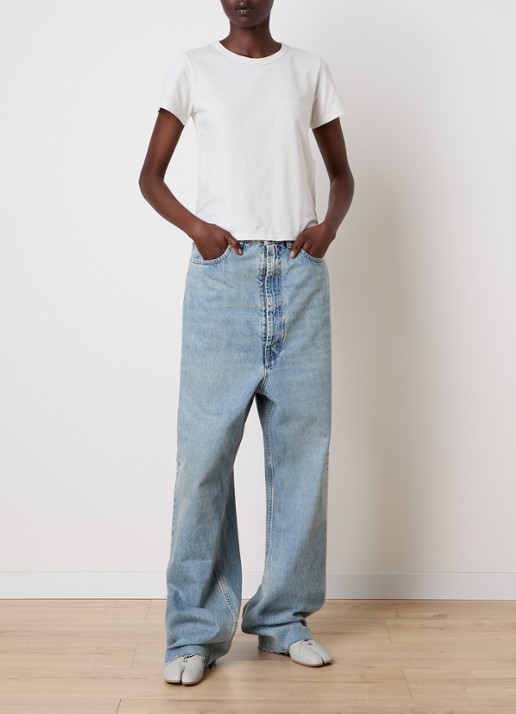 Maison Margiela T-shirt met ronde hals - voorkant 2 wit