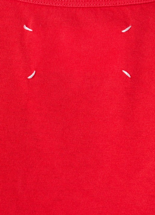 Maison Margiela T-shirt met ronde hals - detail 4 rood