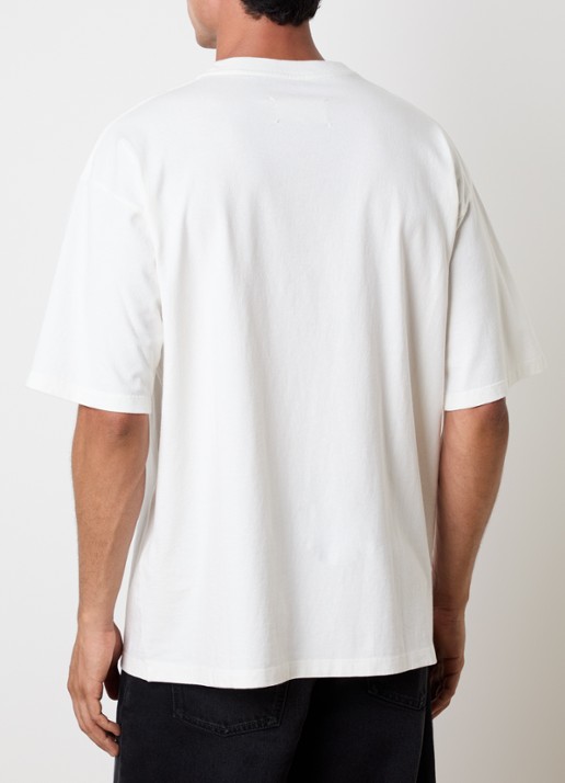 Maison Margiela T-shirt met ronde hals - achterkant 5 gebroken wit